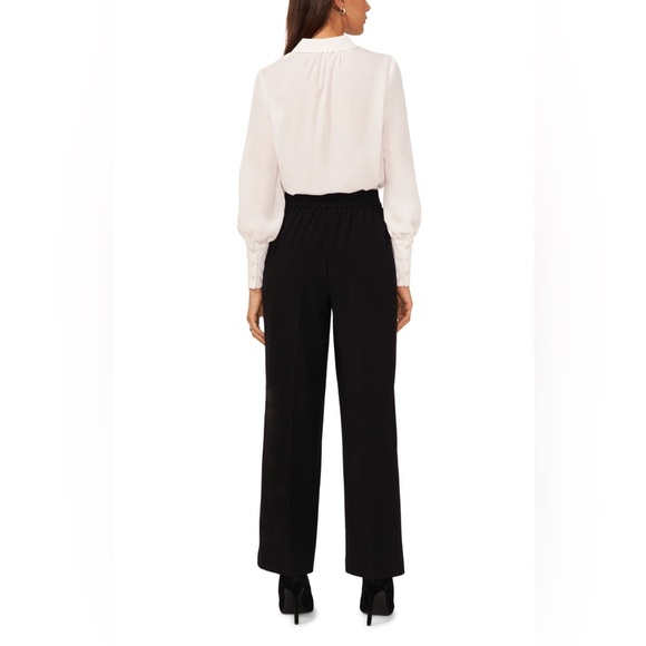 Black high waisted wide leg dress pants size 6 - Picture 2 of 7